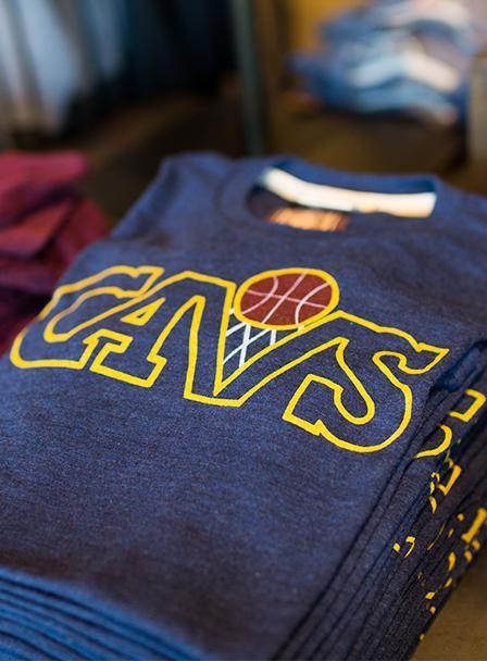 Cavs Hoodie from Homage. | Ash | Vintage Apparel from Homage.