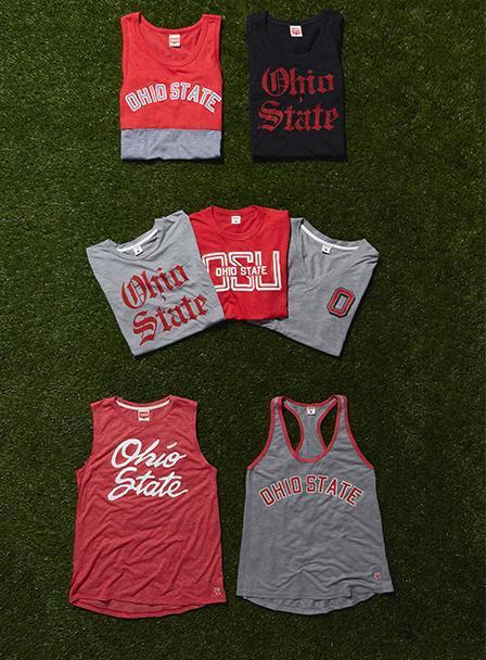 Vintage Osu Jam Carpenter and Hawk T-Shirt from Homage. | Grey | Ohio State Basketball and Osu Hoops Retro Apparel from Homage