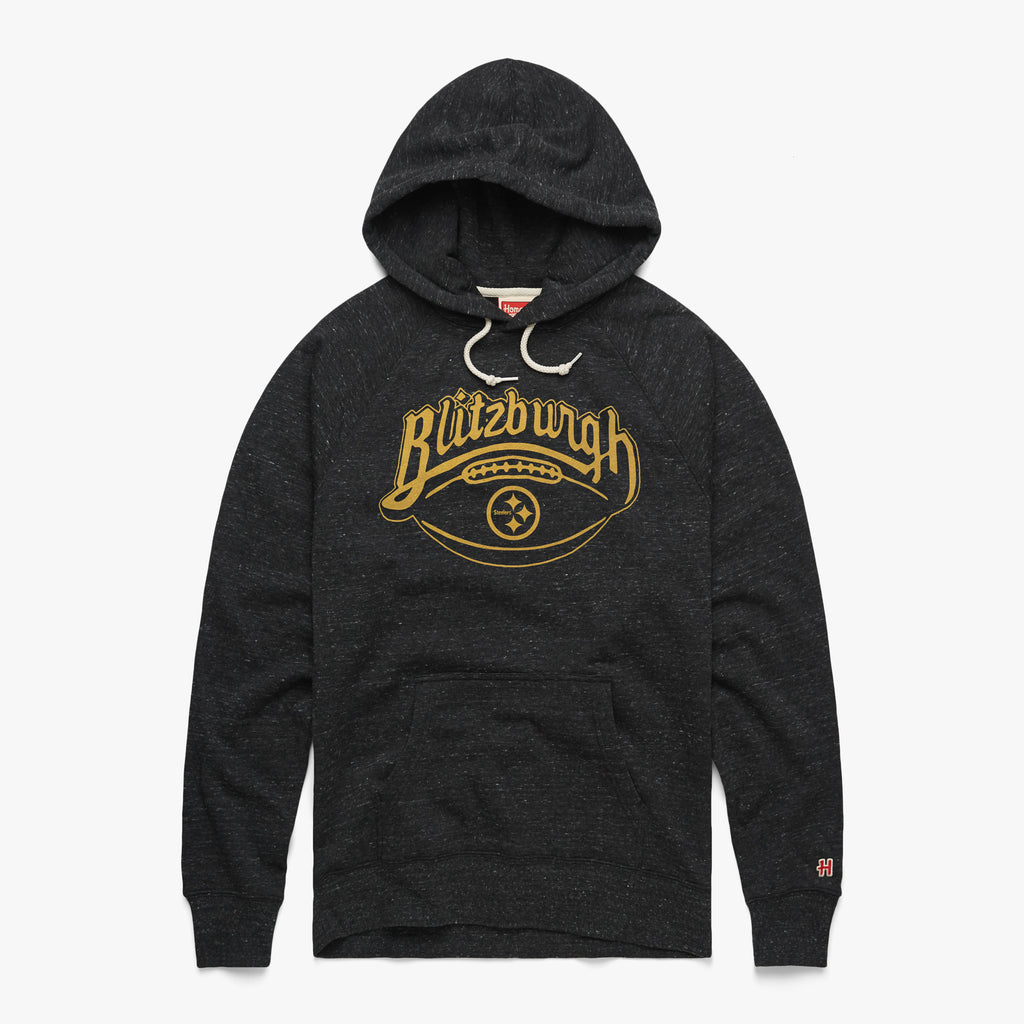 blitzburgh Pittsburgh Steelers Hoodie from Homage. | Officially Licensed Vintage NFL Apparel from Homage Pro Shop.