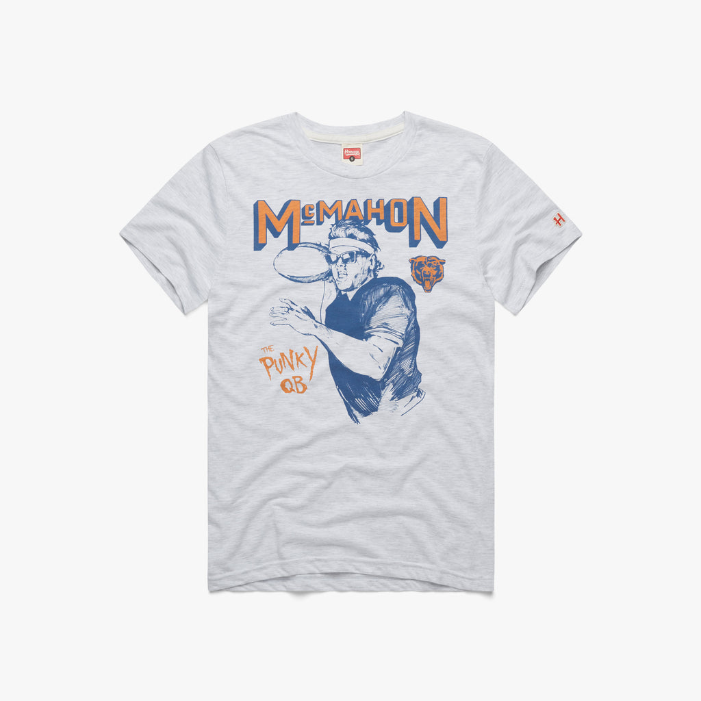 Chicago Bears Jim McMahon T-Shirt from Homage. | Officially Licensed Vintage NFL Apparel from Homage Pro Shop.