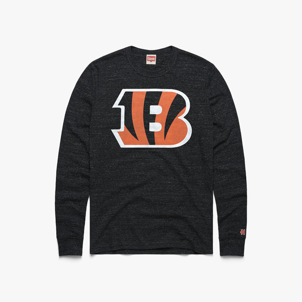 Cincinnati Bengals '21 Long Sleeve Tee from Homage. | Officially Licensed Vintage NFL Apparel from Homage Pro Shop.