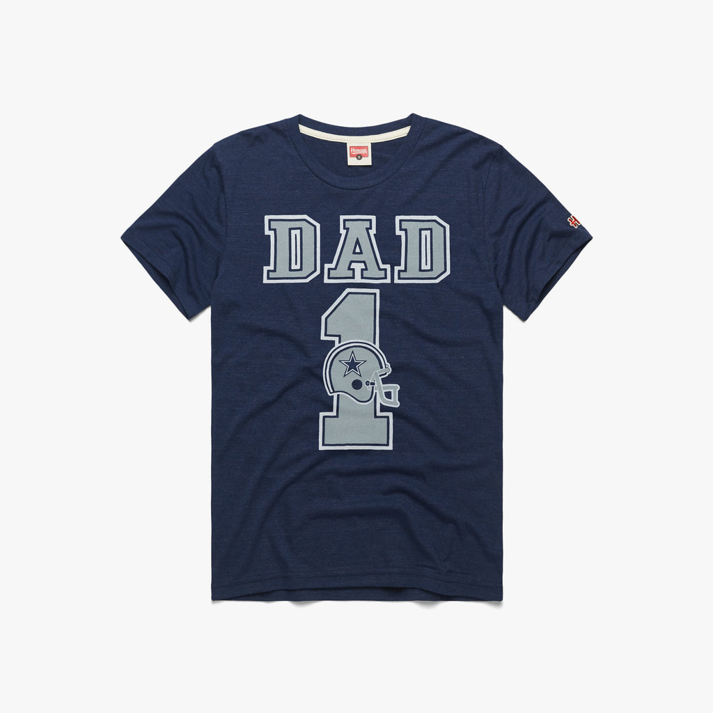 Dallas Cowboys Dad T-Shirt from Homage. | Officially Licensed Vintage NFL Apparel from Homage Pro Shop.