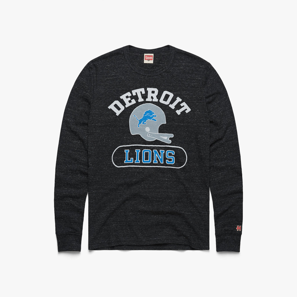 Cincinnati Bengals Throwback Helmet Long Sleeve Tee from Homage. | Officially Licensed Vintage NFL Apparel from Homage Pro Shop.