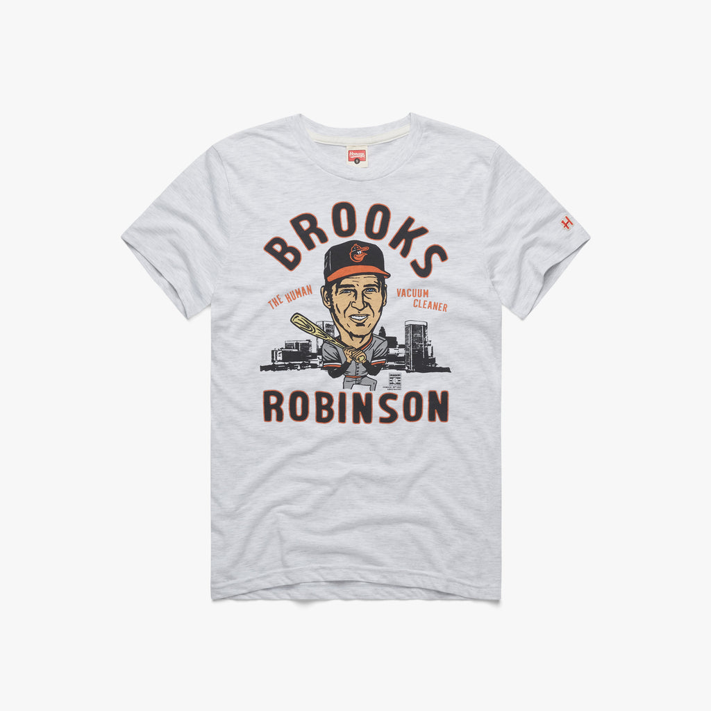 Human Vacuum Cleaner Brooks Robinson  Retro Baltimore Orioles T-Shirt –  HOMAGE