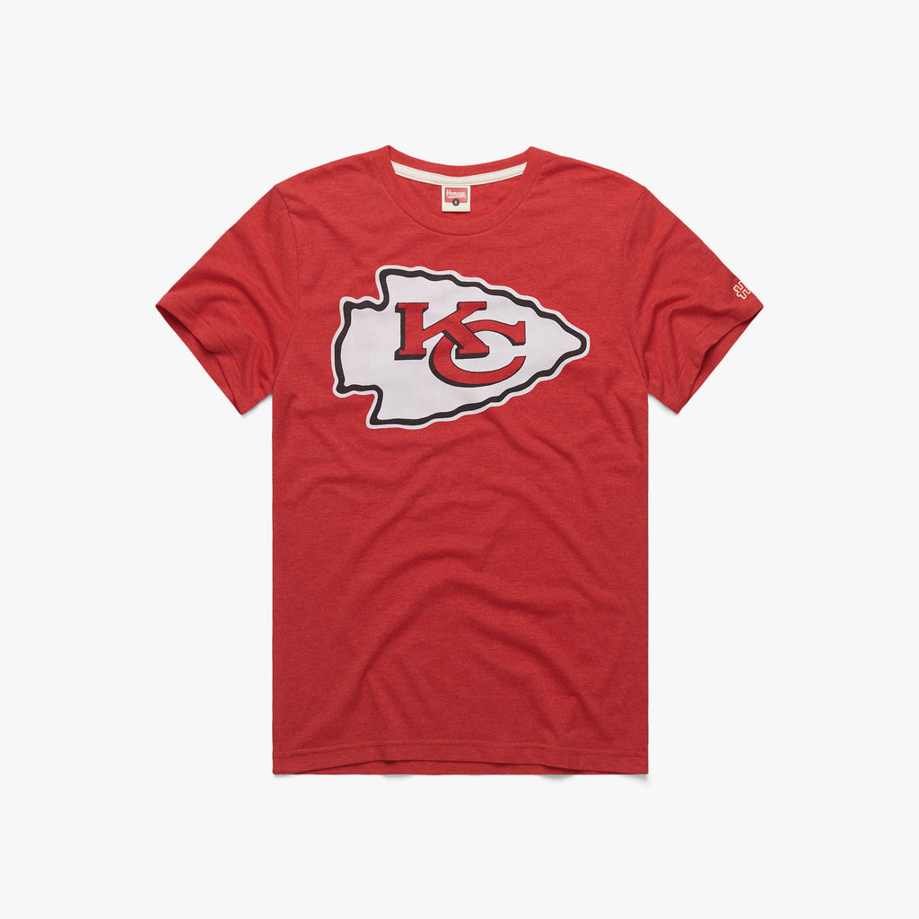 Kansas City Chiefs 2 Time Super Bowl Champions T-Shirt from Homage. | Officially Licensed Vintage NFL Apparel from Homage Pro Shop.