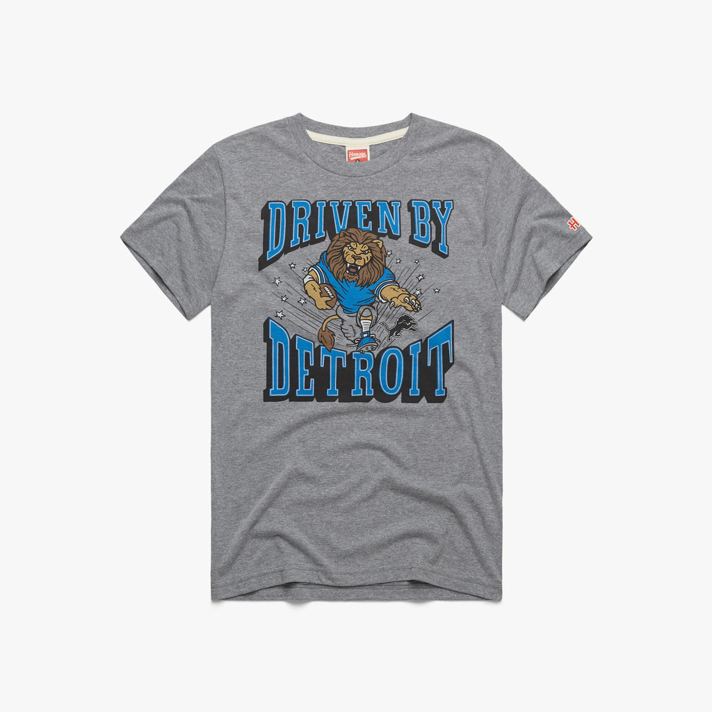 Detroit Lions Helmet Retro T-Shirt from Homage. | Officially Licensed Vintage NFL Apparel from Homage Pro Shop.