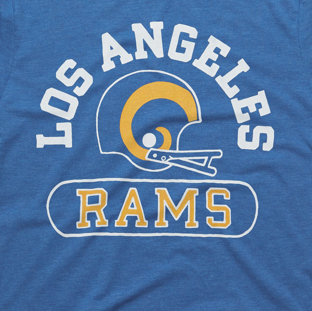 Los Angeles Rams Throwback Helmet | Retro Los Angeles Rams T-Shirt – HOMAGE