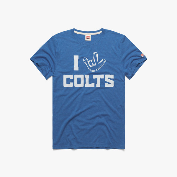 Indianapolis Colts The Nfl Asl Collection By Love Sign Tri-blend T