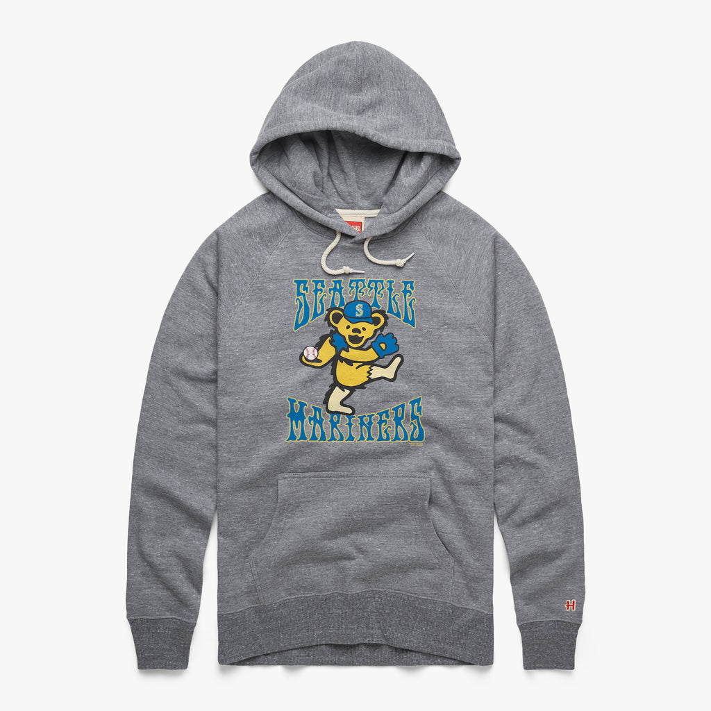 Mariners shop Seattle mariners homage gray grateful dead bear shirt,  hoodie, longsleeve, sweater