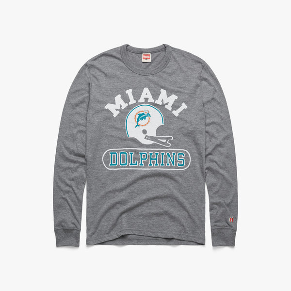 Miami dolphins long 2025 sleeve dri fit