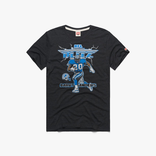 Detroit Lions Barry Sanders T-Shirt from Homage. | Officially Licensed Vintage NFL Apparel from Homage Pro Shop.