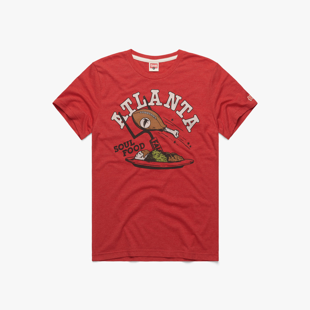 NFL x Flavortown Atlanta Falcons T-Shirt from Homage. | Officially Licensed Vintage NFL Apparel from Homage Pro Shop.