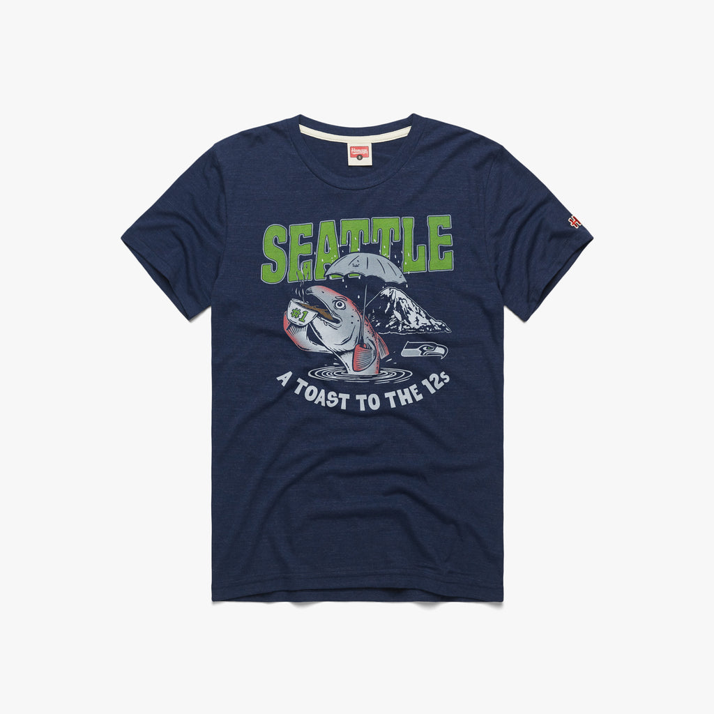 Seattle Seahawks Crest Crewneck from Homage. | Officially Licensed Vintage NFL Apparel from Homage Pro Shop.