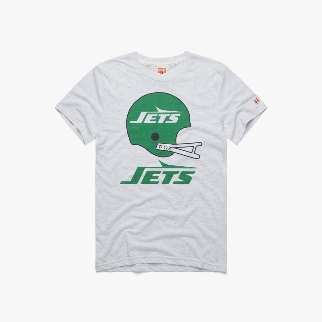 New York Jets Gotham City Football T-Shirt from Homage. | Officially Licensed Vintage NFL Apparel from Homage Pro Shop.