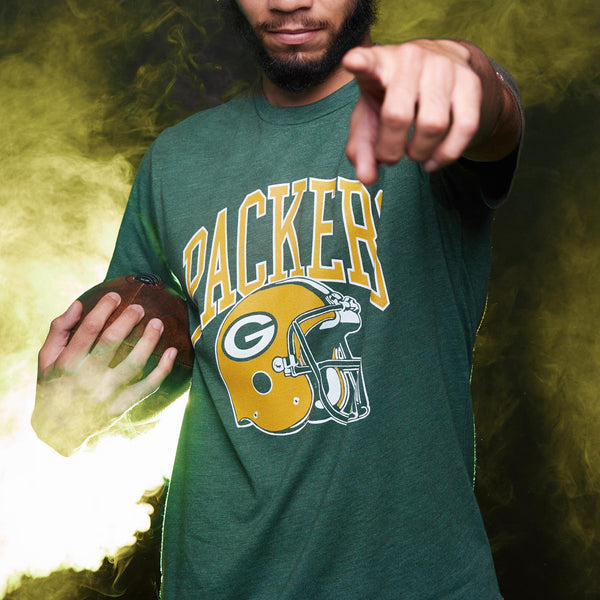 Green Bay Packers Classic T-Shirt from Homage. | Officially Licensed Vintage NFL Apparel from Homage Pro Shop.