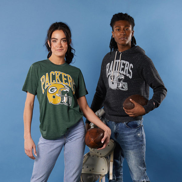 Green Bay Packers Helmet Hoodie from Homage. | Officially Licensed Vintage NFL Apparel from Homage Pro Shop.