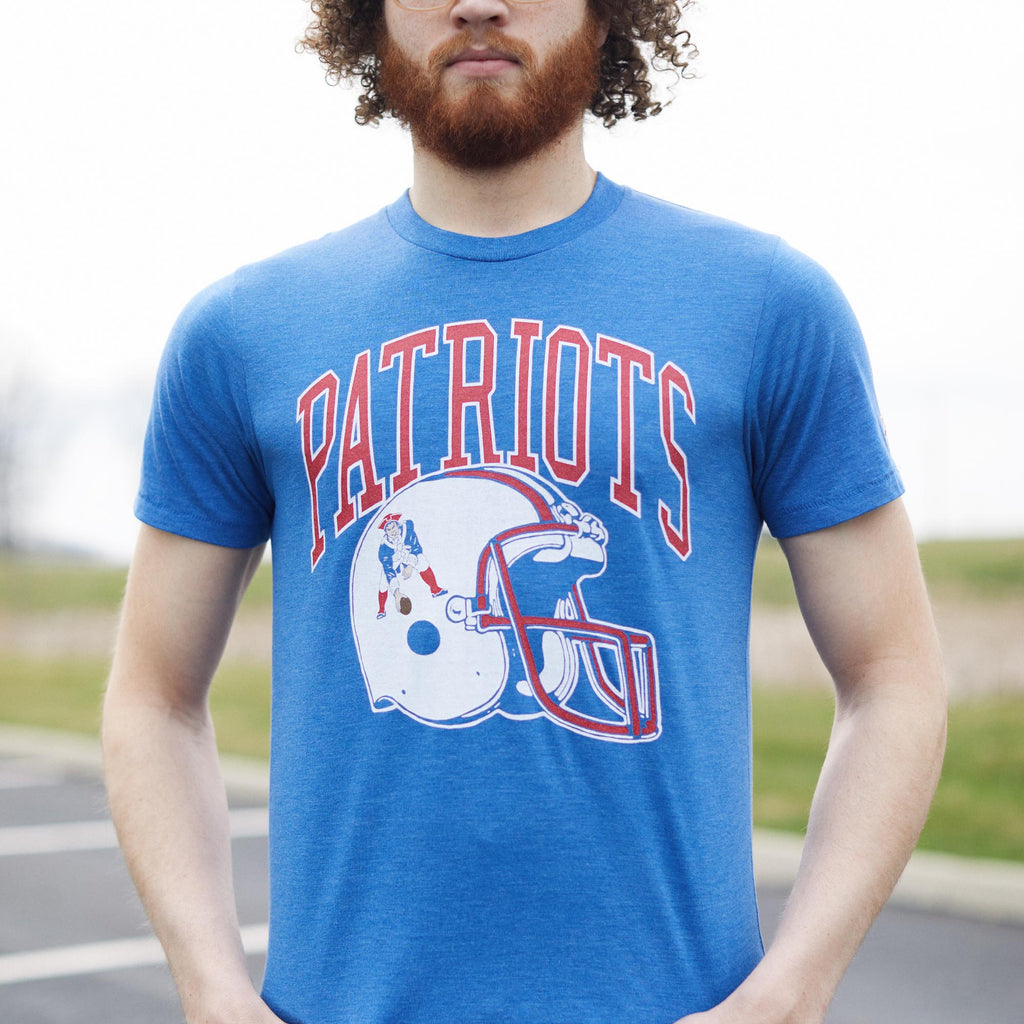 New England Patriots Crest Crewneck from Homage. | Officially Licensed Vintage NFL Apparel from Homage Pro Shop.