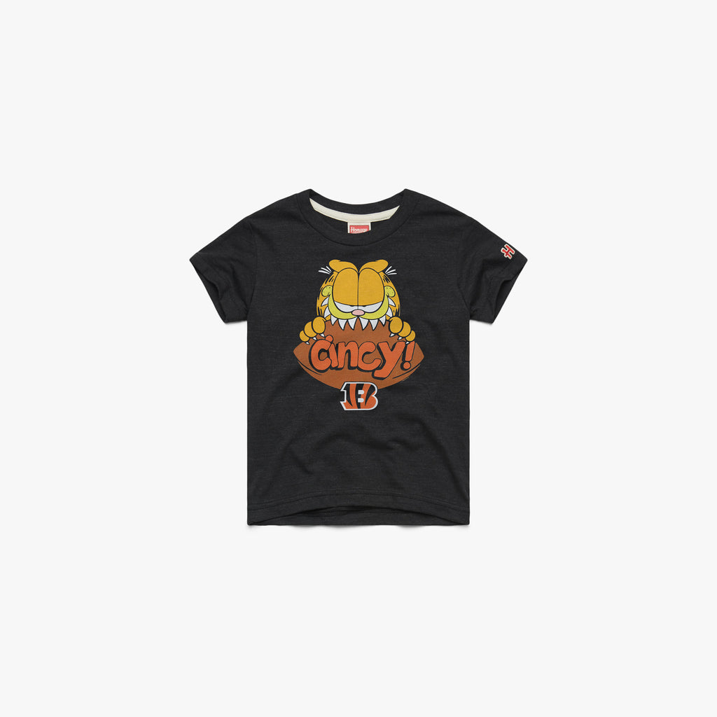 Garfield x Cincinnati Bengals T-Shirt from Homage. | Officially Licensed Vintage NFL Apparel from Homage Pro Shop.