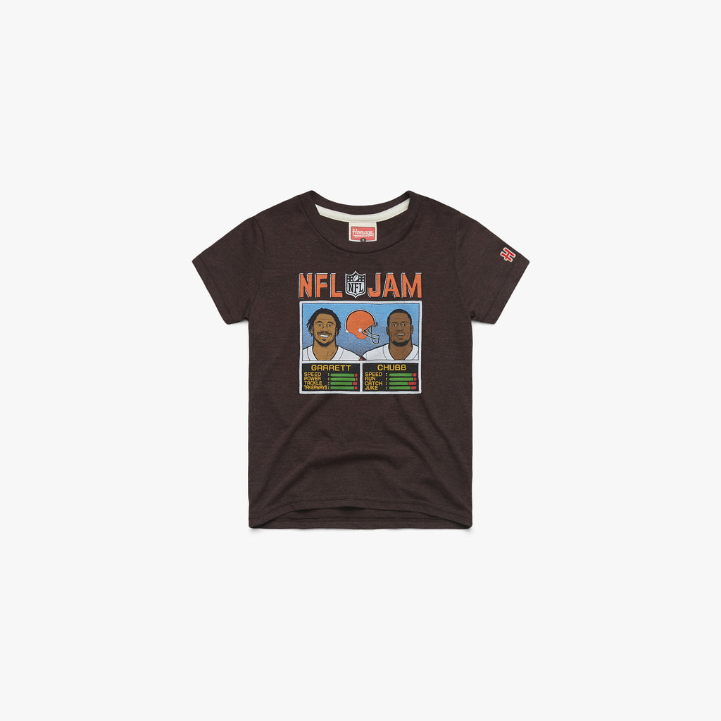 Men's Homage Myles Garrett & Nick Chubb Brown Cleveland Browns NFL Jam  Tri-Blend T-Shirt