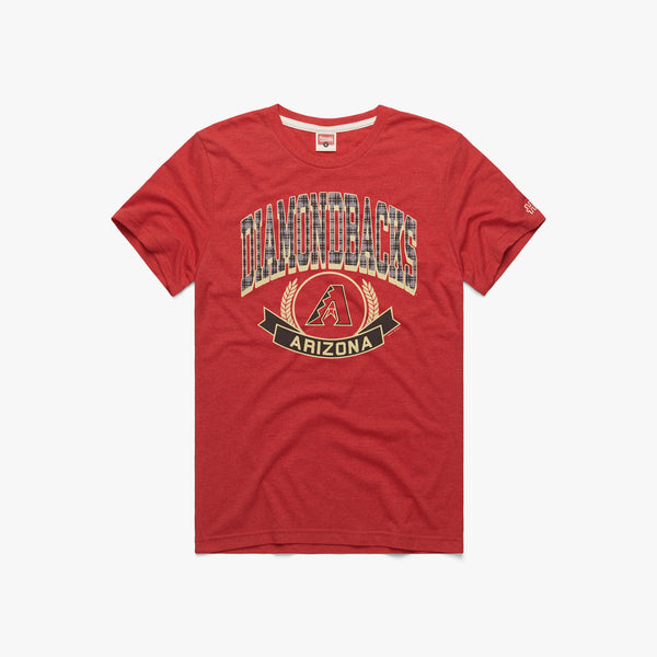 Arizona Diamondbacks Helmet T-Shirt from Homage. | Teal | Vintage Apparel from Homage.