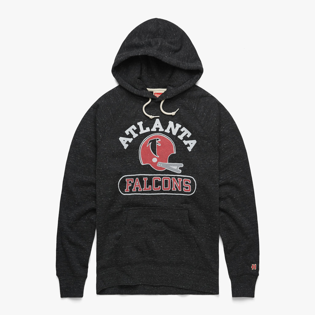 Atlanta Falcons Throwback Helmet Hoodie from Homage. | Officially Licensed Vintage NFL Apparel from Homage Pro Shop.