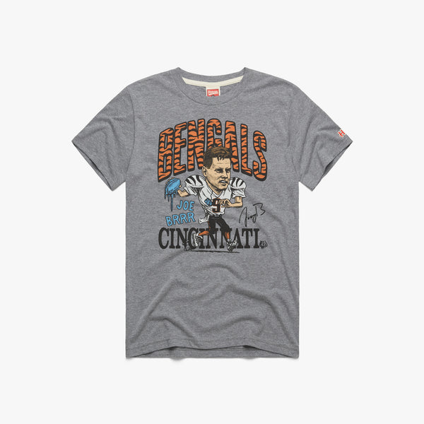 Youth Cincinnati Bengals Joe Burrow #9 Youth T-Shirt from Homage. | Officially Licensed Vintage NFL Apparel from Homage Pro Shop.