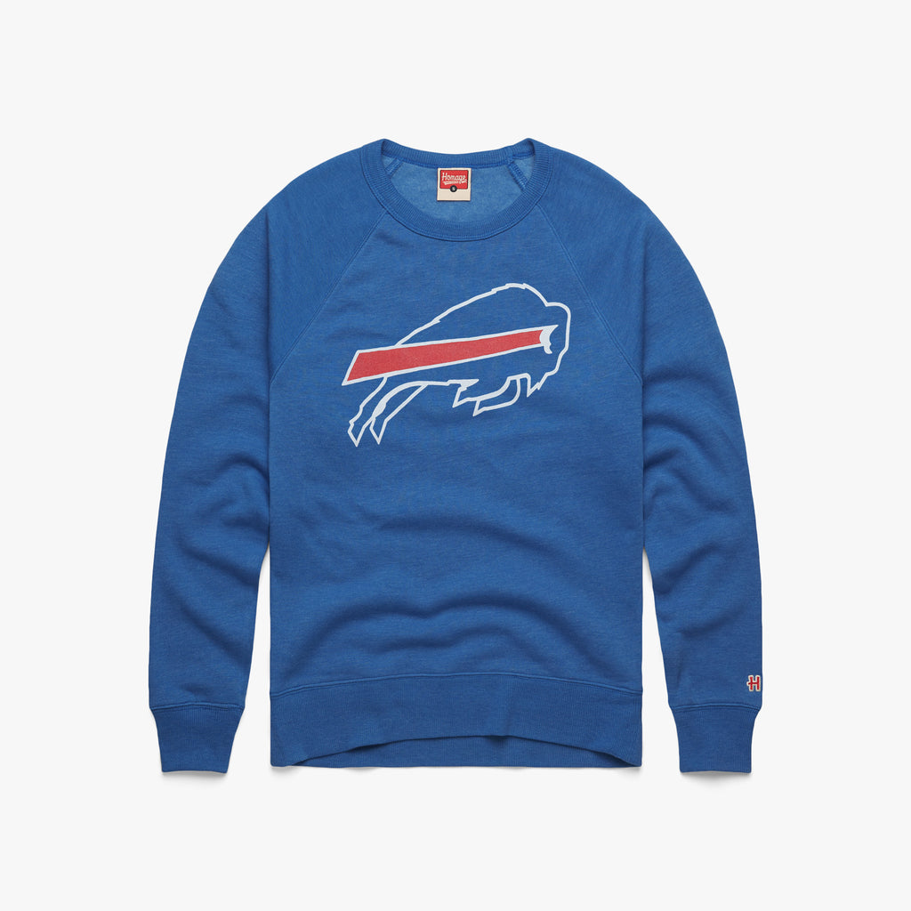 Buffalo Bills Crest Crewneck from Homage. | Officially Licensed Vintage NFL Apparel from Homage Pro Shop.