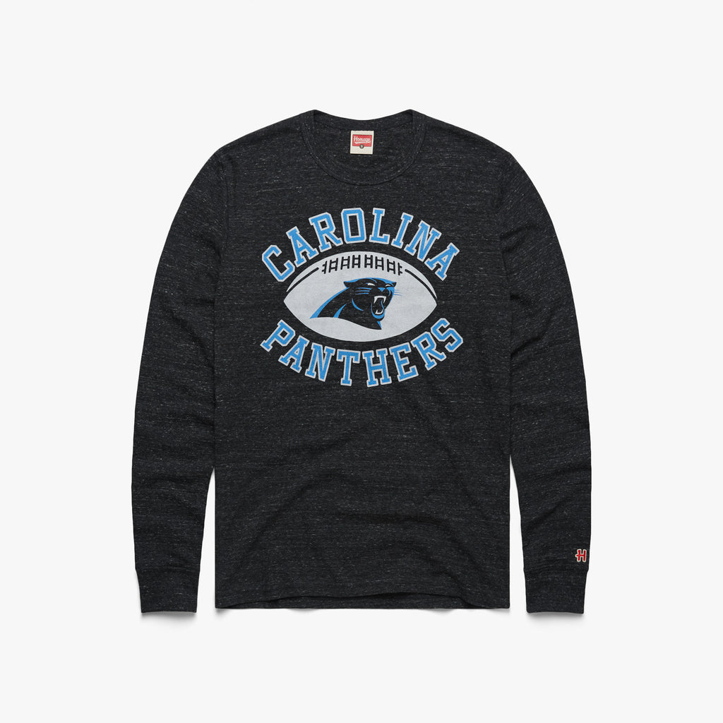 Carolina Panthers Crest Crewneck from Homage. | Officially Licensed Vintage NFL Apparel from Homage Pro Shop.