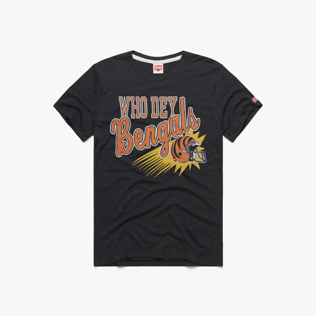 Cincinnati Bengals Who Dey T-Shirt from Homage. | Officially Licensed Vintage NFL Apparel from Homage Pro Shop.