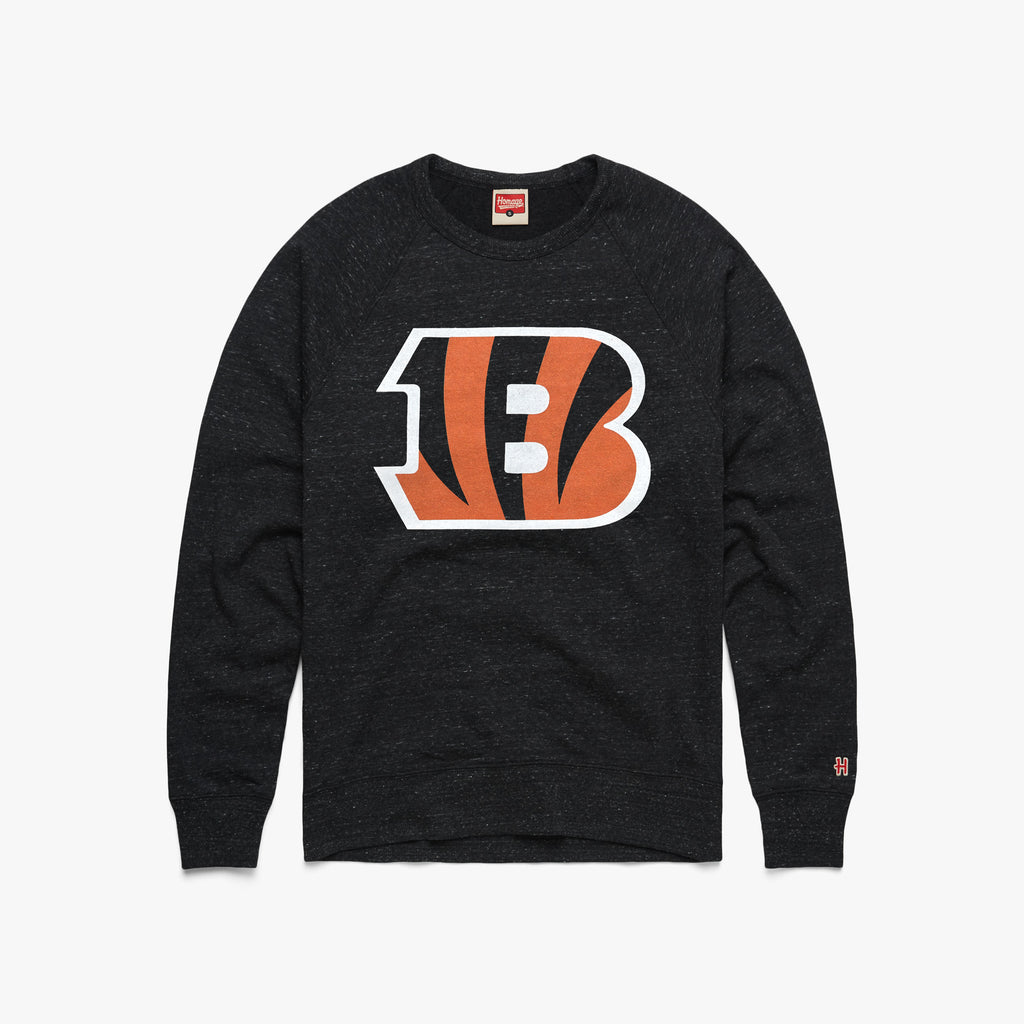 Cincinnati Bengals Crest Crewneck from Homage. | Officially Licensed Vintage NFL Apparel from Homage Pro Shop.