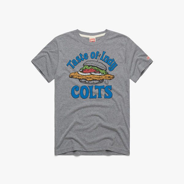 Indianapolis Colts Throwback Helmet T-Shirt from Homage. | Officially Licensed Vintage NFL Apparel from Homage Pro Shop.