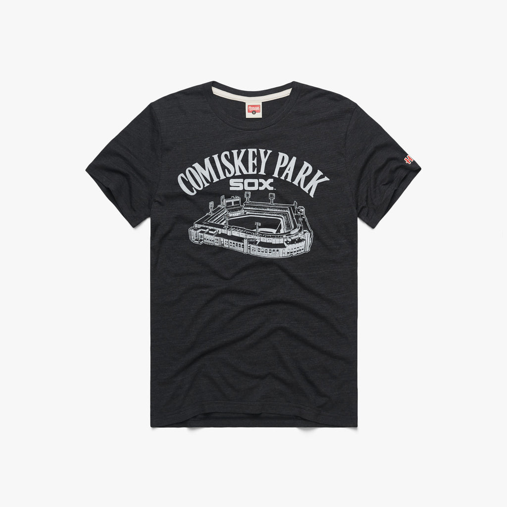 Comiskey Park Sox T-Shirt from Homage. | Charcoal | Vintage Apparel from Homage.