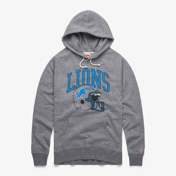 Detroit Lions Helmet Retro T-Shirt from Homage. | Officially Licensed Vintage NFL Apparel from Homage Pro Shop.