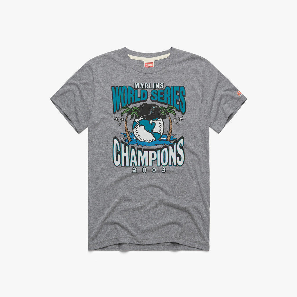 Vintage Florida Marlins Baseball National Champions 2003 T-Shirt by Lee