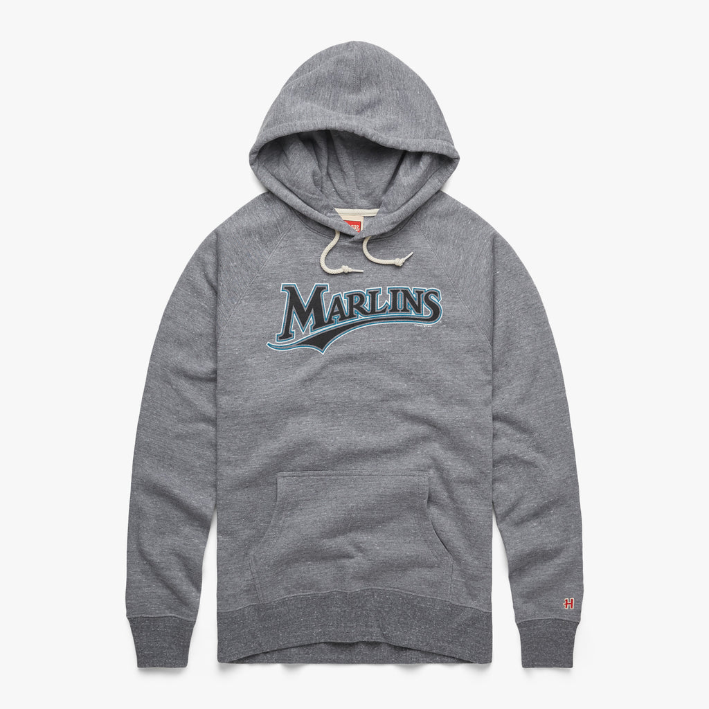 90s Florida Marlins Double Hooded top Sweatshirt