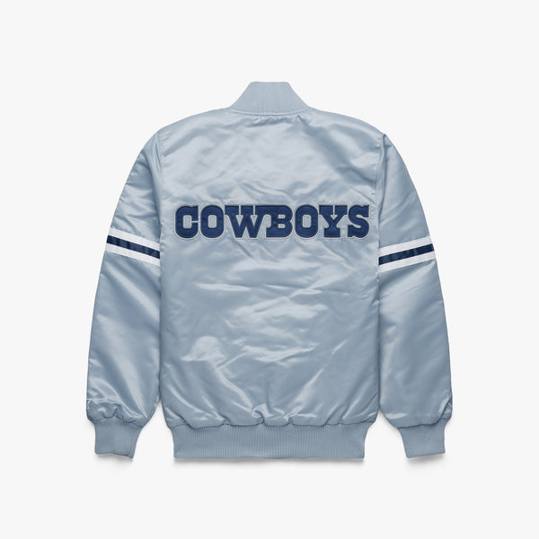 DALLAS COWBOYS WORDMARK SATIN JACKET - Selfmade Boutique