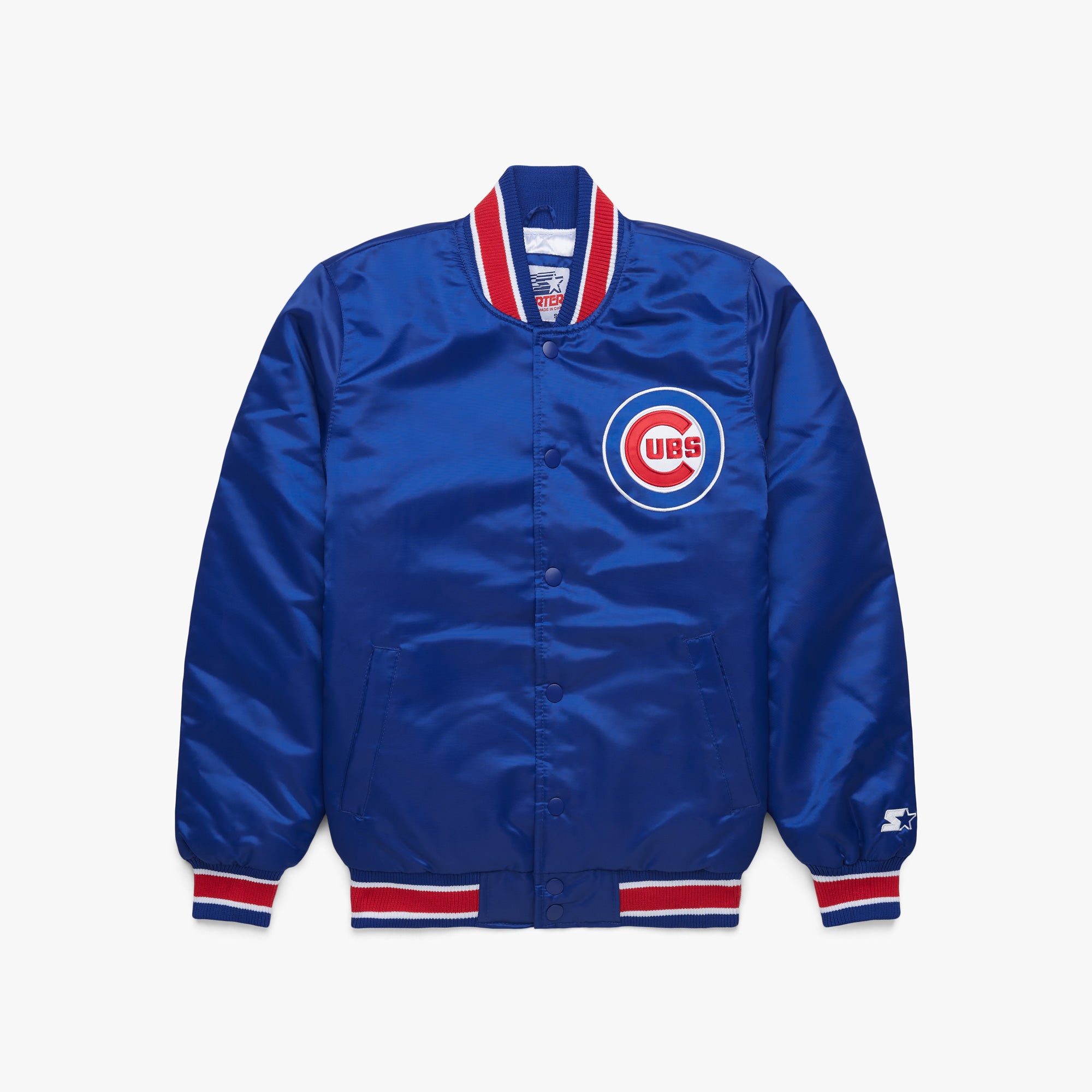 Rare 90s Fans Pick Chicago Cubs Baseball Jacket Coat MLB Sz XL Starter popular Style