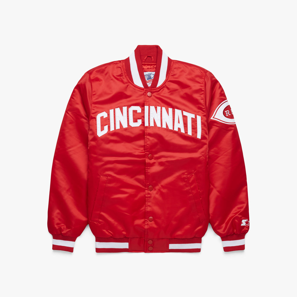 Pro Standard MLB Cincinnati Reds Logo Red Vasity Jacket RED selling Mens SMALL