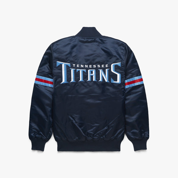 Tennessee Titans Navy Blue Varsity Bomber Jacket