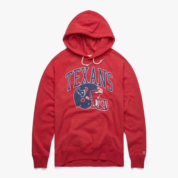 Houston Texans Helmet Hoodie from Homage. | Officially Licensed Vintage NFL Apparel from Homage Pro Shop.