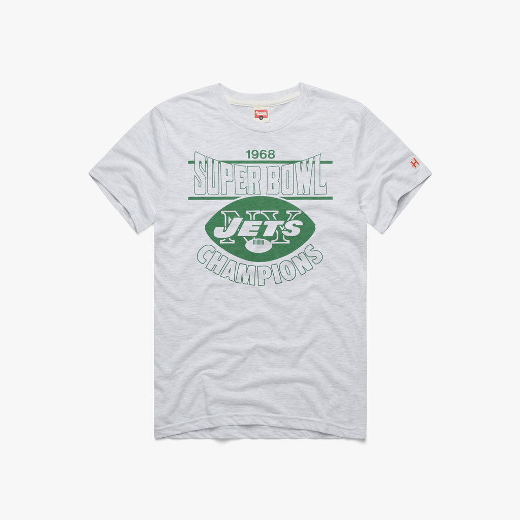 New York Jets Super Bowl III Champs T-Shirt from Homage. | Officially Licensed Vintage NFL Apparel from Homage Pro Shop.