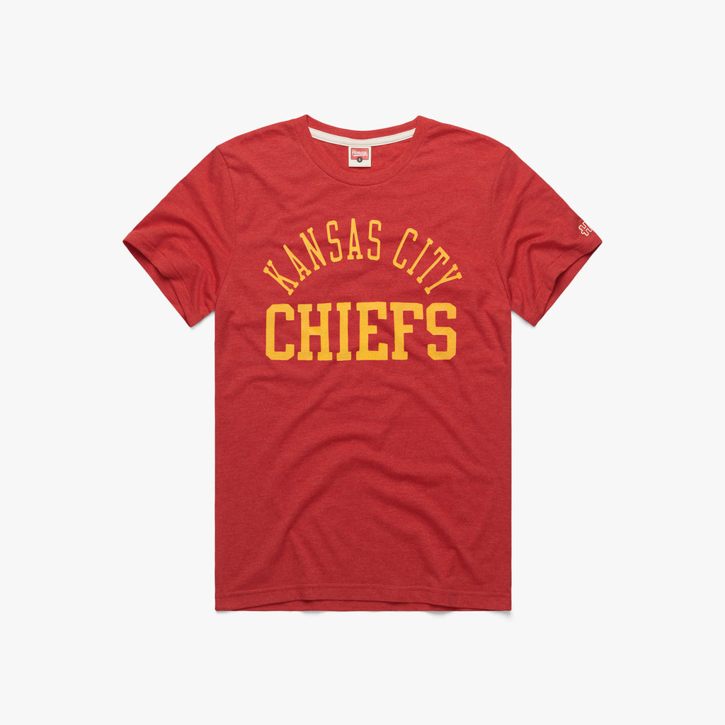 Kansas City Chiefs Crest Crewneck from Homage. | Officially Licensed Vintage NFL Apparel from Homage Pro Shop.