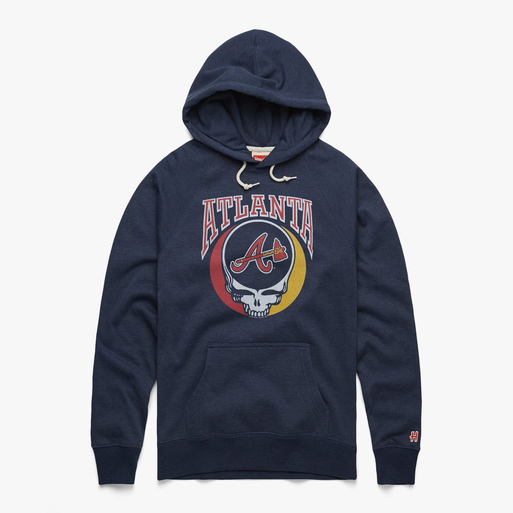 MLB x Grateful Dead x Braves T-Shirt from Homage. | Navy | Vintage Apparel from Homage.