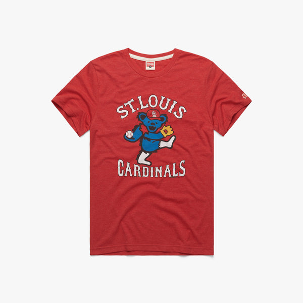 Men's St. Louis Cardinals Cream Hardball Tie-Dye T- Shirt