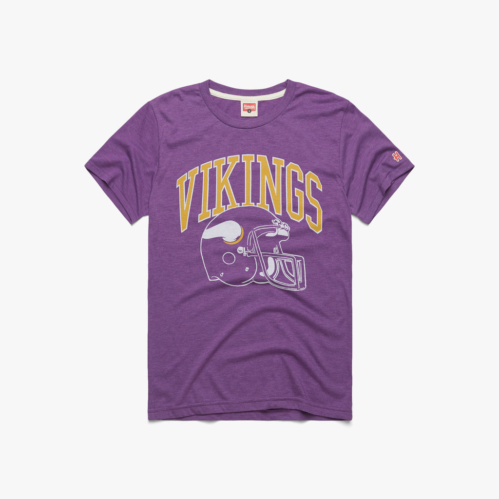 Minnesota Vikings Helmet Hoodie from Homage. | Officially Licensed Vintage NFL Apparel from Homage Pro Shop.