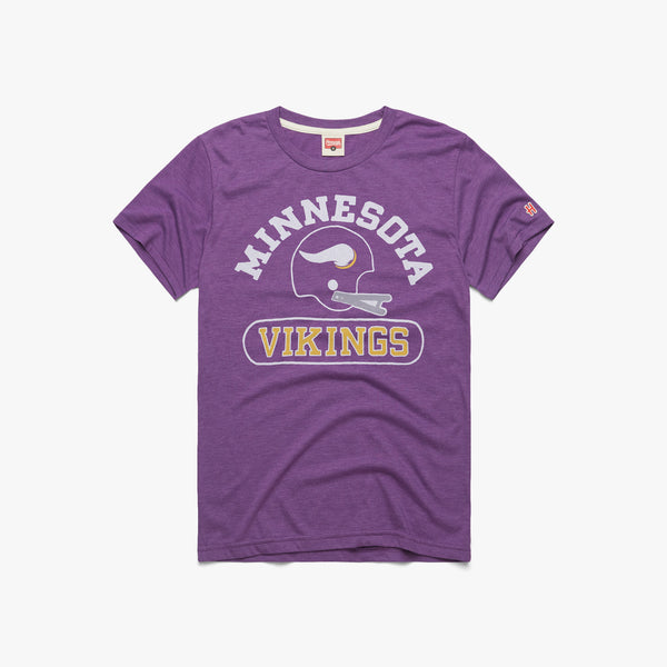 Minnesota Vikings Helmet  Retro Minnesota Vikings T-Shirt – HOMAGE