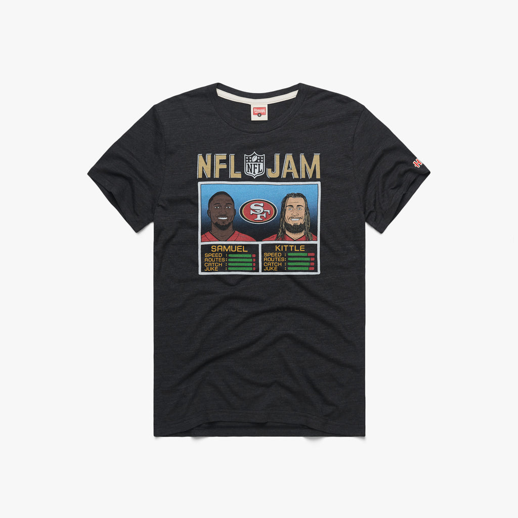 San Francisco 49ers Deebo Samuel Signature T-Shirt from Homage. | Officially Licensed Vintage NFL Apparel from Homage Pro Shop.