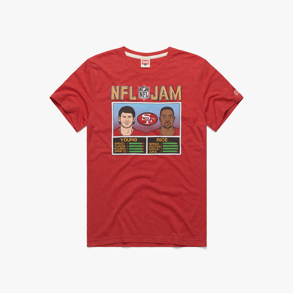 Jerry Rice & Steve Young San Francisco 49ers Homage NFL Retired Jam Shirt,  hoodie, sweater, long sleeve and tank top