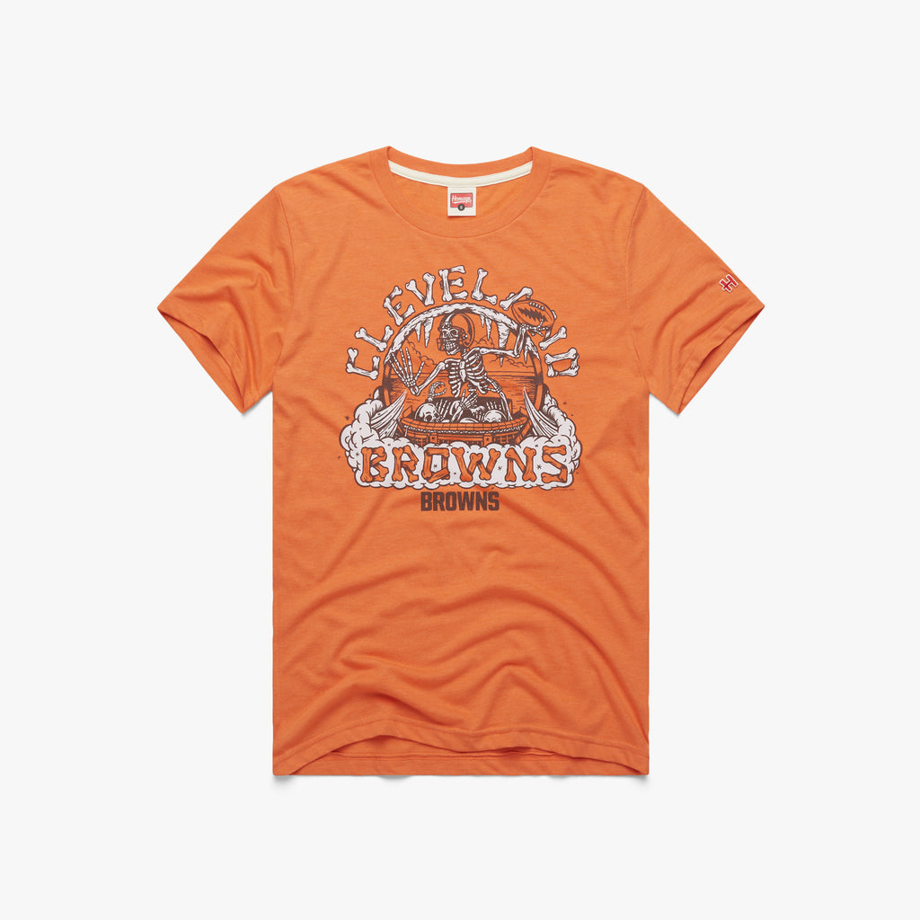 Cleveland Browns Dad T-Shirt from Homage. | Officially Licensed Vintage NFL Apparel from Homage Pro Shop.