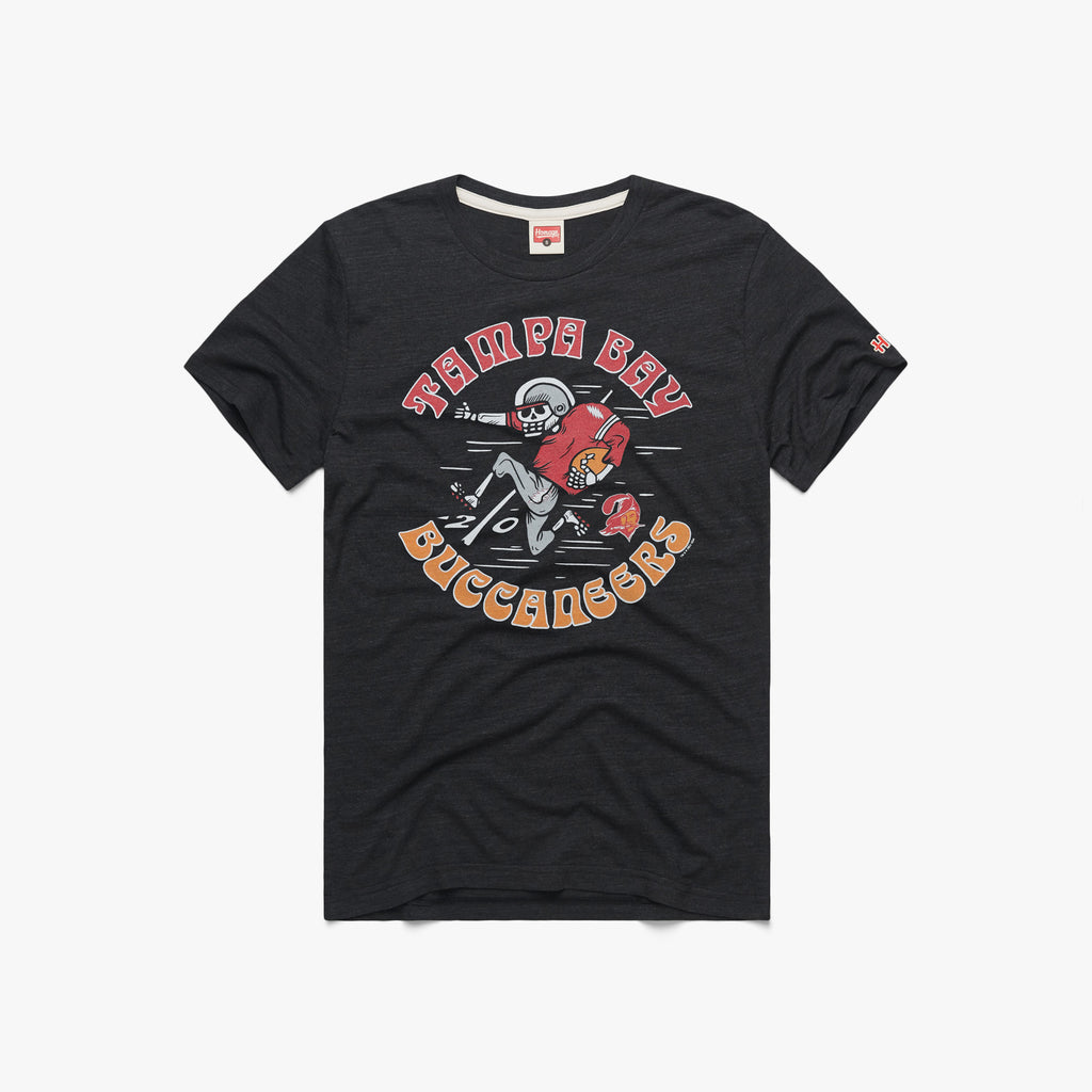 Hey Hey Tampa Bay Buccaneers T-Shirt from Homage. | Officially Licensed Vintage NFL Apparel from Homage Pro Shop.